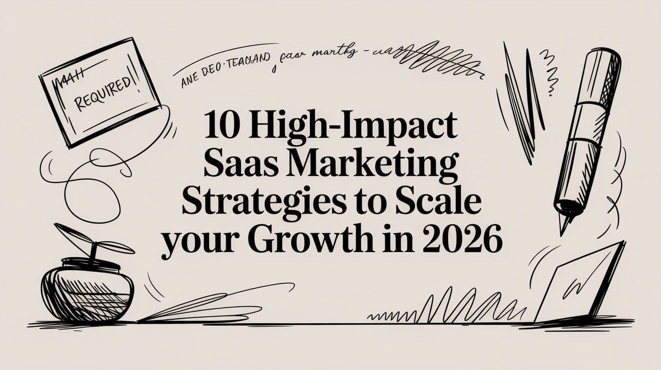 10 High-Impact SaaS Marketing Strategies to Scale Your Growth in 2026